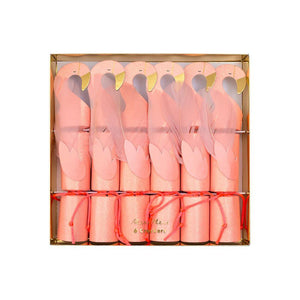Christmas Crackers Tropical Pink Flamingo Table Decorations Party Favor Poppers