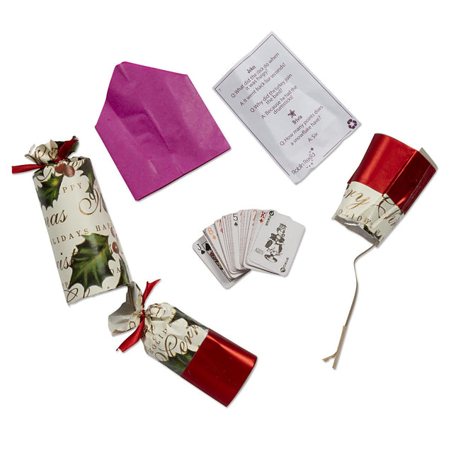 Bows And Berries Party Favor Popper Christmas Crackers