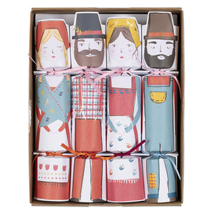 Thanksgiving Christmas Crackers Table Decorations Party Favors Pilgrims Thanks Poppers