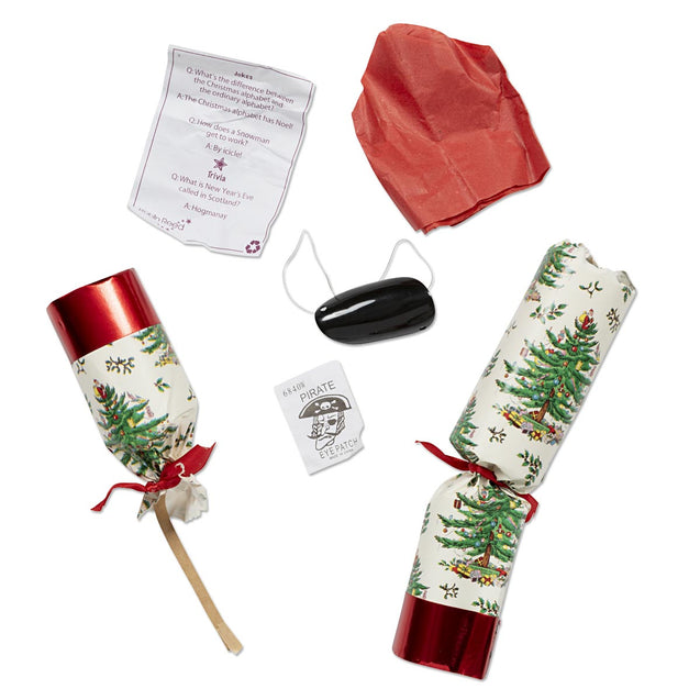 Yule Time Tree Spode Party Favor Popper Christmas Crackers