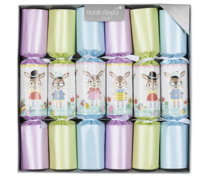 Easter Bunny Decorations Racing Rabbits for Table Party Favor Crackers