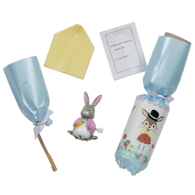 Easter Bunny Decorations Racing Rabbits for Table Party Favor Crackers
